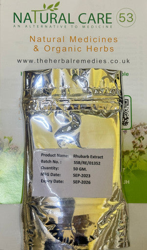 Organic Rhubarb extract 50g powder