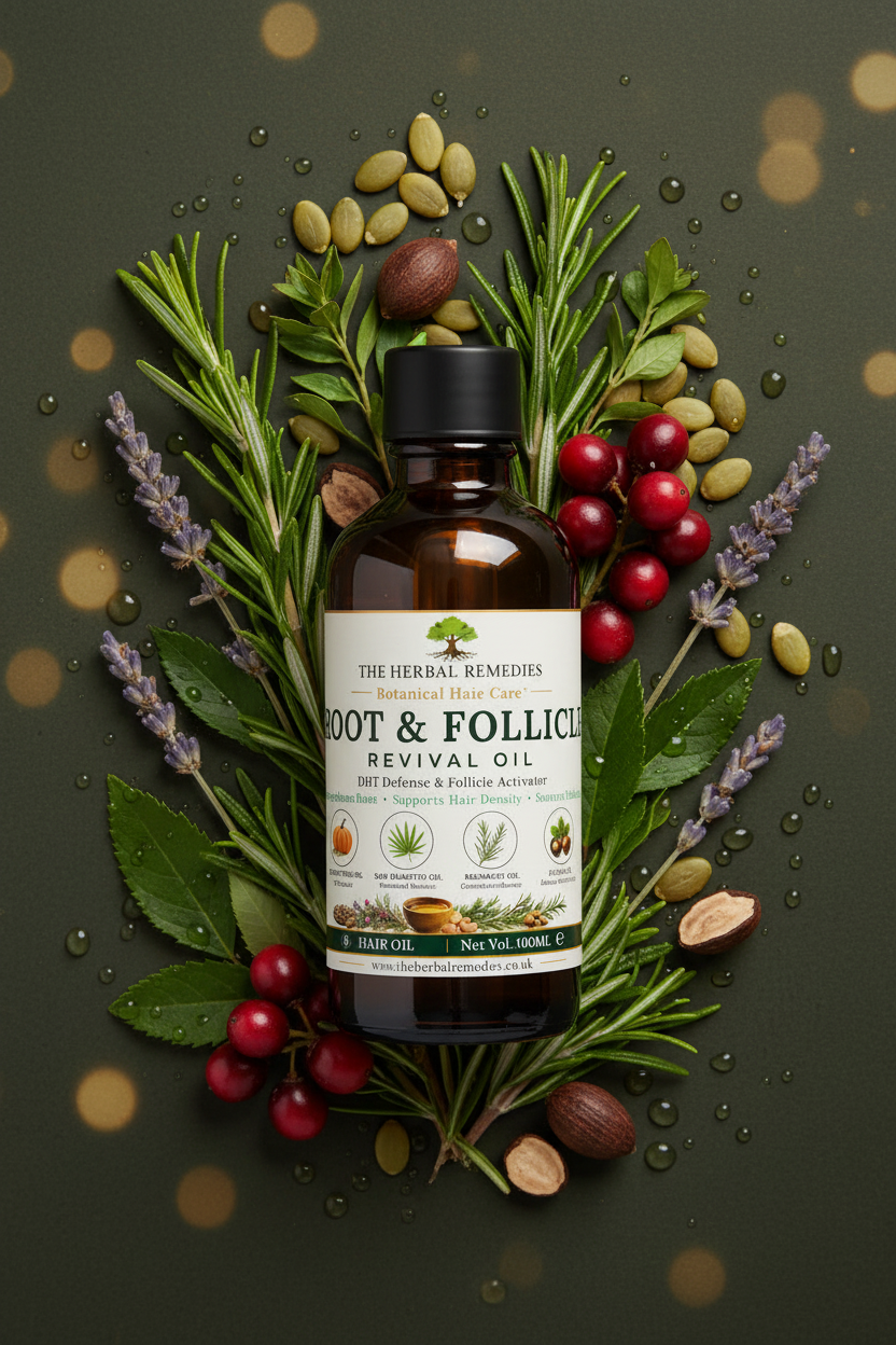 Root & Follicle Revival Oil™ Advanced Botanical Hair Oil for Men’s Root Support, Follicle Strength & Scalp Vitality