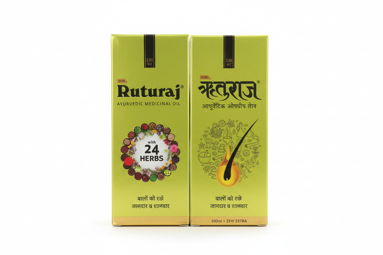 Ruturaj Ayurvedic medicinal oil 100ml with 24 herbs