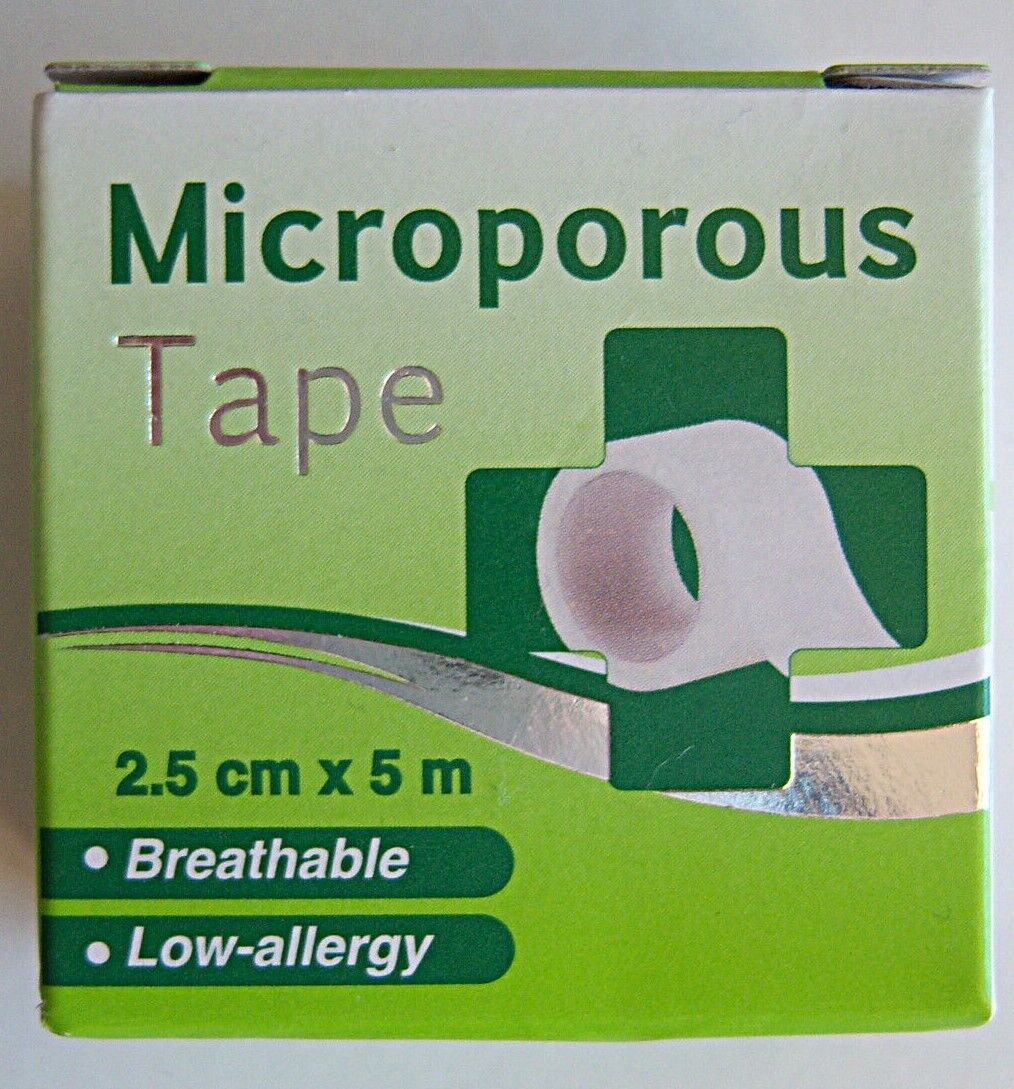 Microporous Tape Boxed 2.5cm x 5M Breathable Low allergy Medical First Aid