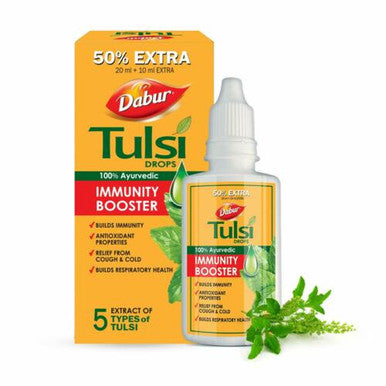 Tulsi drops ayurvedic immunity booster 30ml 5 types of tulsi extract immunity
