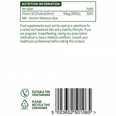 Vitamin D3 4000iu - 60 Tablets
