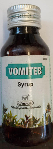 Vomiteb syrup 60ml Safe herbal anti-nauseant and antiemetic