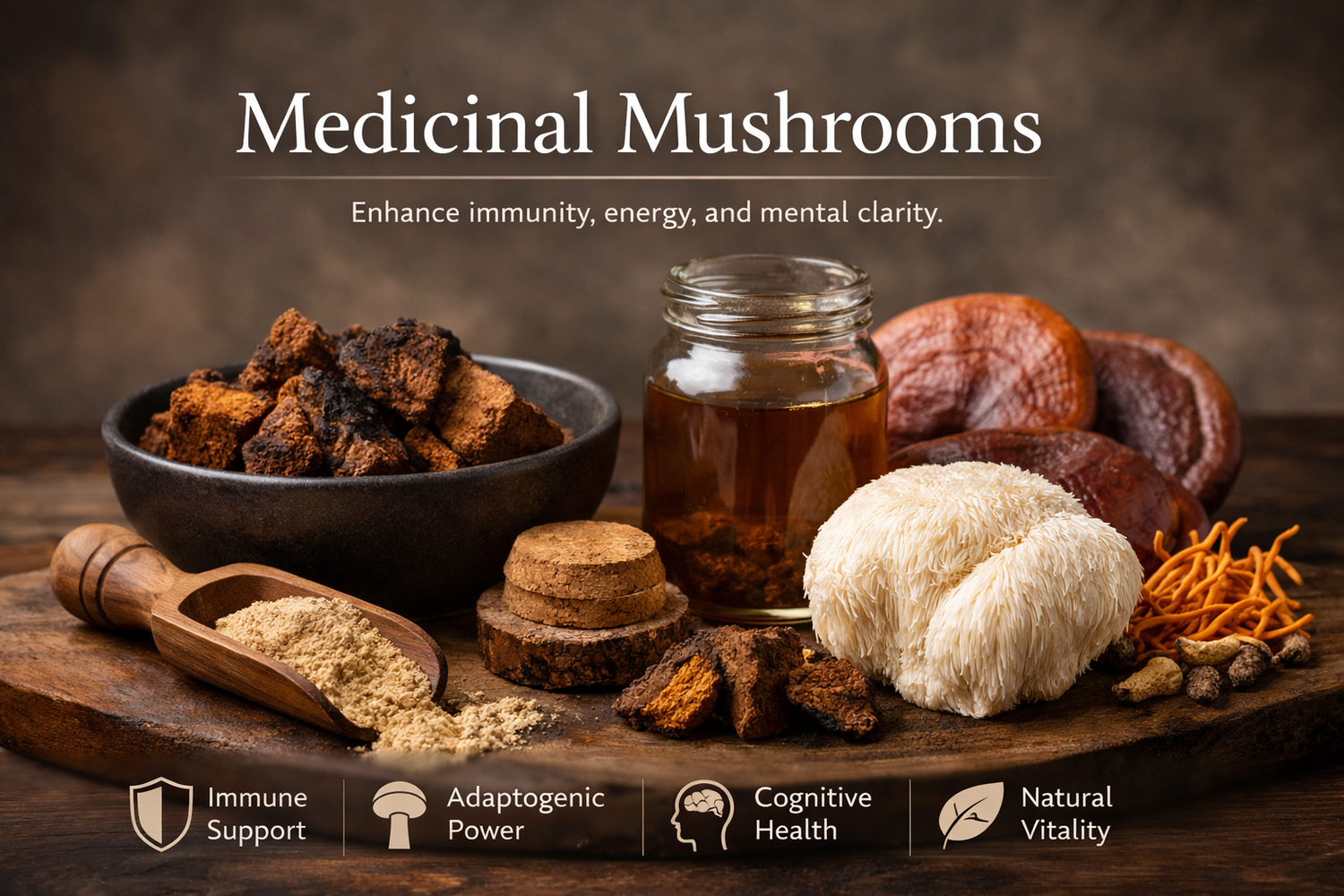 Medicinal Mushrooms | Immune, Energy & Vitality Support