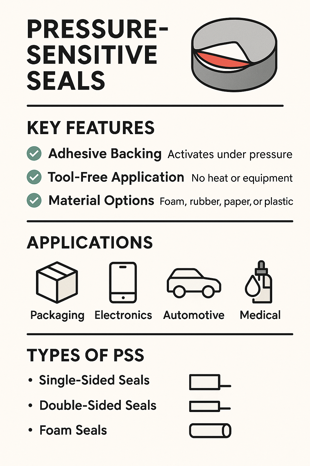 Pressure-Sensitive Seals (PSS)