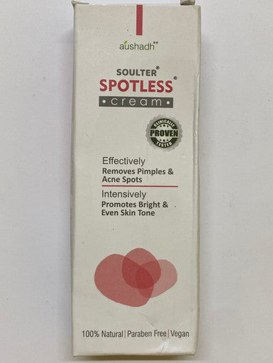 Spotless Cream effectively removes pimples & acne spots 30g