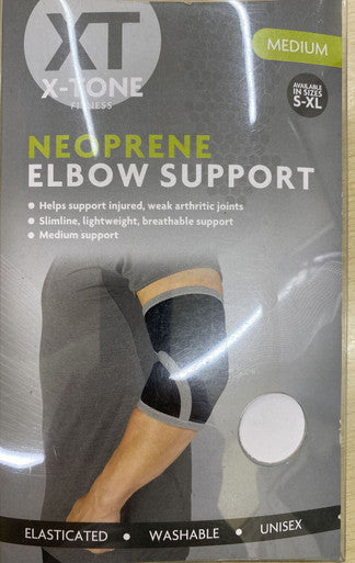 Elbo support, Fully elasticated support unisex stress injuries sprains Medium