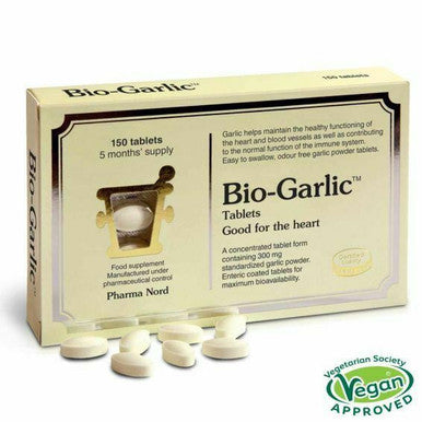 Bio Garlic tablets  pharmanord maintain a healthy cardiovascular  150 tablets