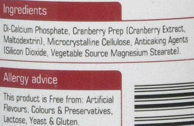 CRANBERRY 200mg (5000mg equivalent of cranberries ) helps in kidney stone