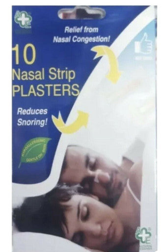 Nasal Congestion Relief Strip, 10 Plasters Reduces Snoring and  relief nasal congestion