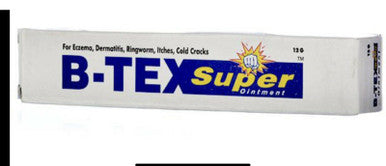 B Tex  super White Ointment Itches Pimples Crack Skin 12g