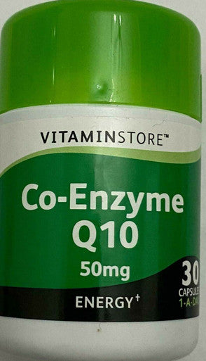 Co Enzyme Q10 50mg  30 capsules Q10 Coenzyme Antioxidant Heart