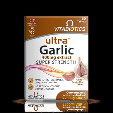 Garlic Super Strength 400mg Garlic Extract 60 Tablets heart care