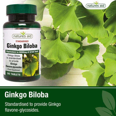 Ginkgo Biloba, Ginko biloba 6000mg For Memory - 90 .tablets Suitable for vegetarians and vegan