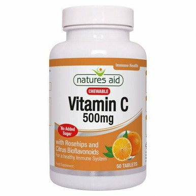 Vitamin C -  500mg Chewable Tablets 50 with Rosehips & Citrus Bioflavonoids