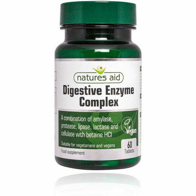 Digestive Enzyme Complex contains Amylase, Protease, Lipase, Lactase Cellulase