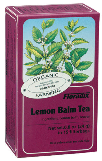 Lemon Balm Herbal Teabags 15 filterbags (1.6g)