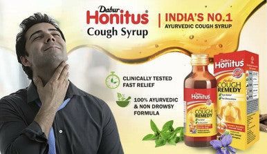 Honitus - Herbal Cough Remedy Fast Relief Ayurvedic Syrup 200ml