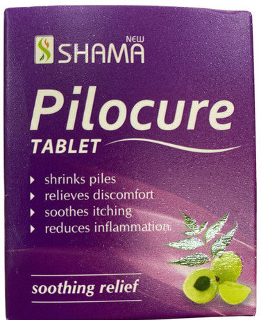 Pilocure Tablets Herbal Natural Remedy for Piles Constipation 60