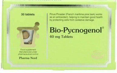 Bio Pycnogenol 40mg Tablet maritime pine bark Pinus pinaster Pharma Nord 30