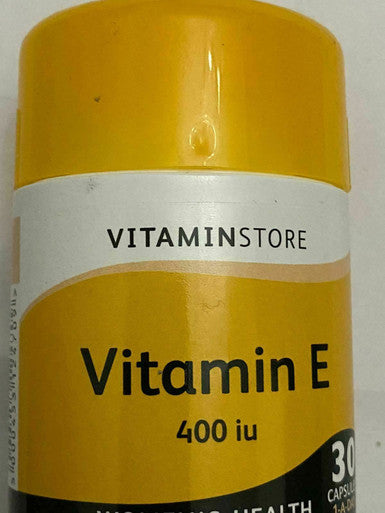Vitamin E  400 International Units 30 Capsules - UK Made