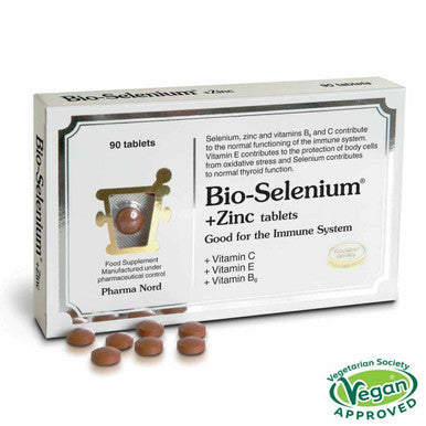 Bio Selenium + Zinc, vitamin C, E , B6 - 90 Tablets immunity  Pharma nord