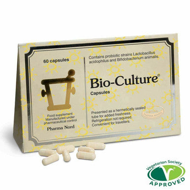 Bio Culture - 60 Capsules - Probiotic Friendly Bacteria  Pharma Nord