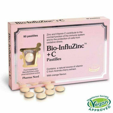 Bio-InfluZinc + C 90 Pastilles helps to strengthen immunity  Pharma Nord