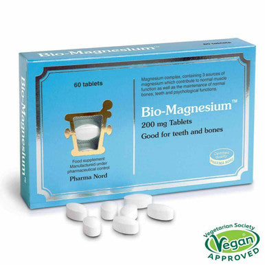 Bio-Magnesium - 60 Tablets normalise muscle & nervous functions Pharma Nord