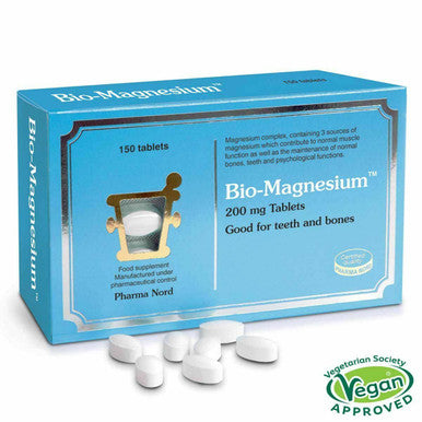Bio-Magnesium - 150 Tablets normalise muscle & nervous functions Pharma Nord