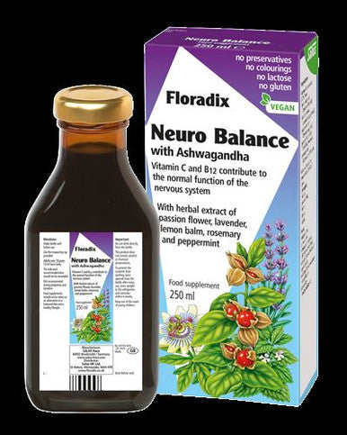 neuro balance with ashwagandha vitamin C and B12 with herbal extract 250ml