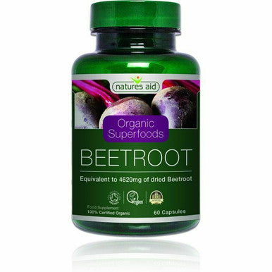 Organic Beetroot  60 Capsules for healthy blood circulation  nature's aid