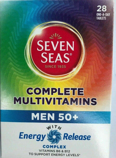 Seven Seas Complete Multivitamin Men 50 + Energy Release Vitamin B6 &B12 Tablets