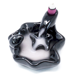 Back Flow Incense Burner - Large Pools to Pools ceramic