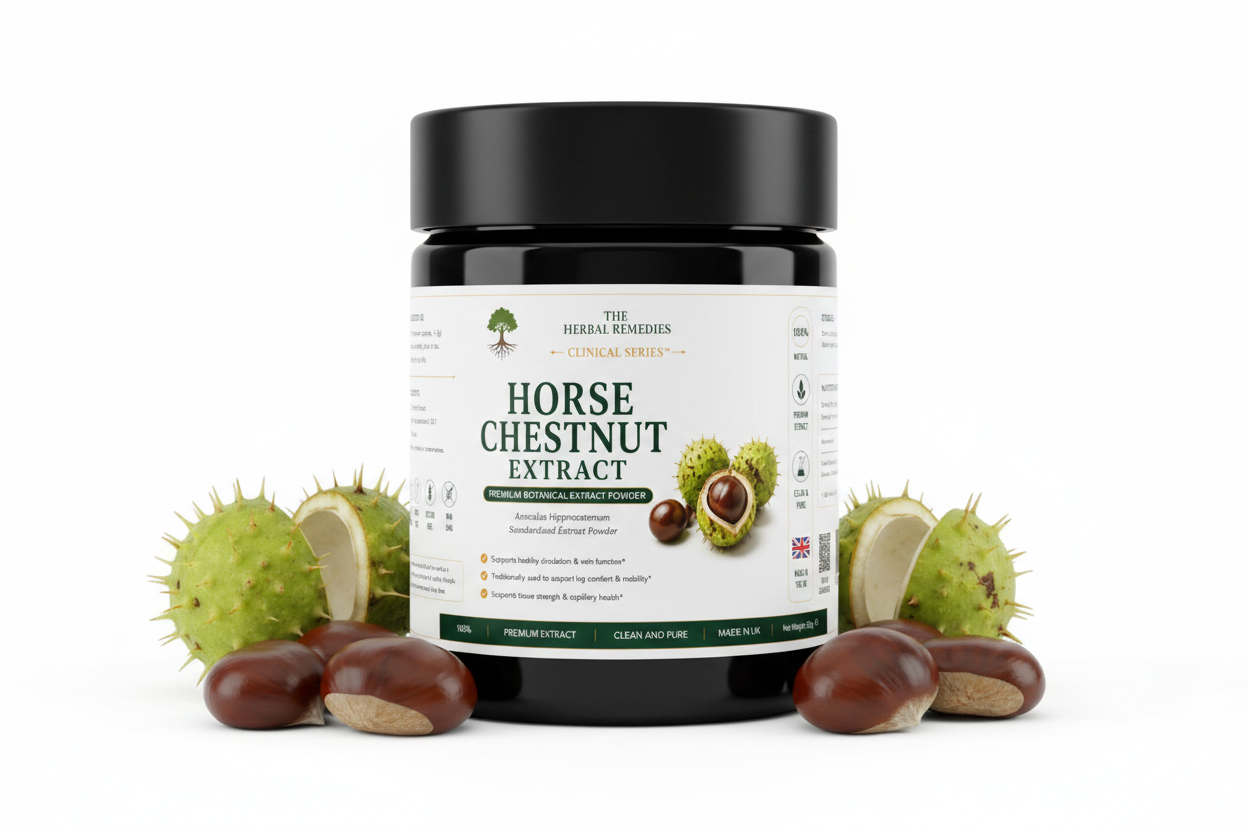 Horse Chestnut Extract (Aesculus hippocastanum)  Traditional Botanical Support for Circulatory & Leg Comfort