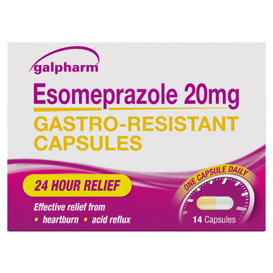 Esomeprazole 20mg Gastro resistant 7 capsules