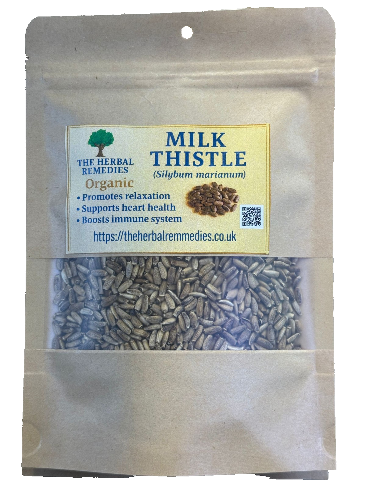 Milk Thistle Seeds 100g | Whole Natural Seeds | Silybum marianum