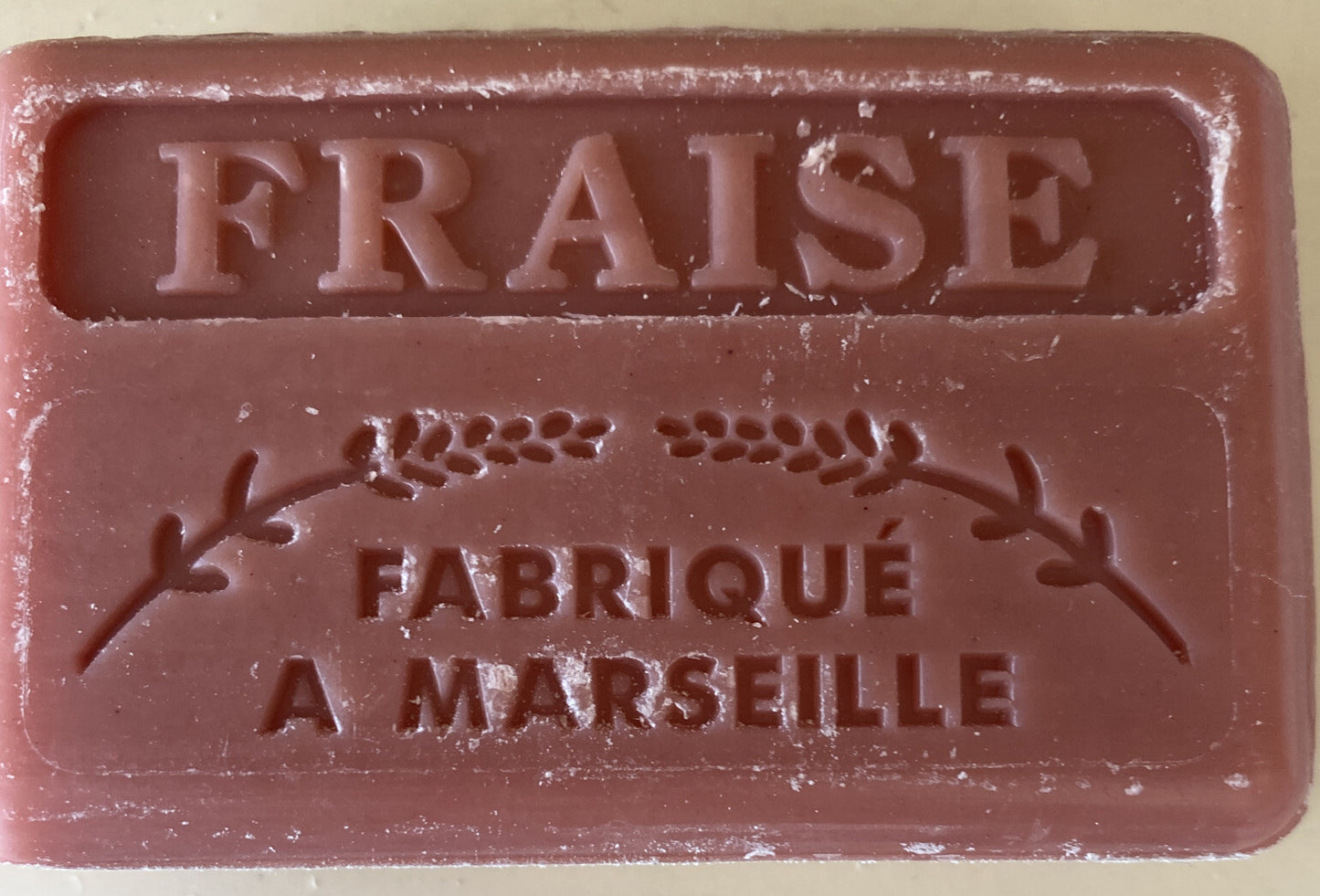 Savon de Marseille French Natural BIO Soap Fraise Strawberry 100g