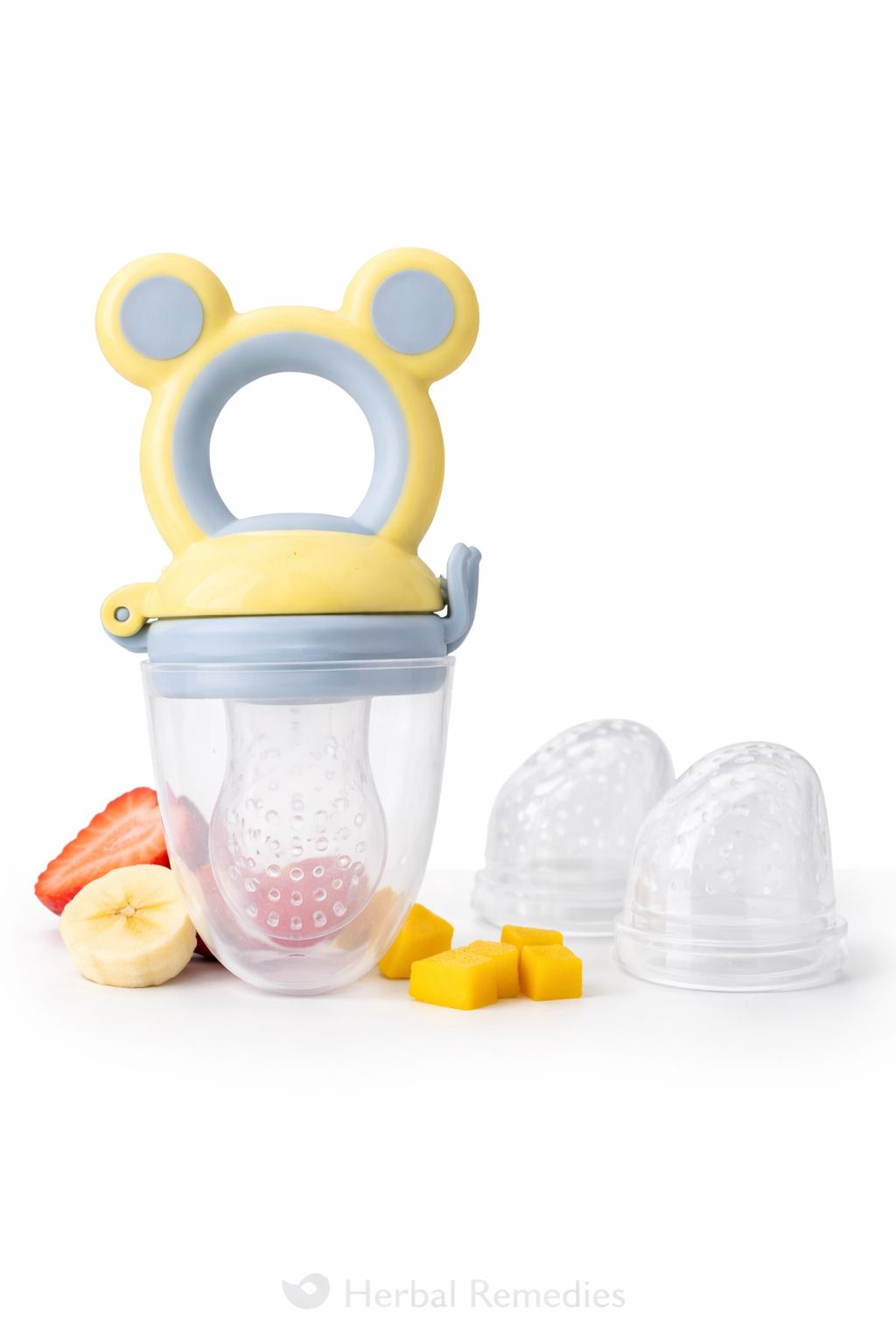 Baby Fruit Feeder Pacifier with Silicone Teat – Safe Fresh Food Feeder for Babies