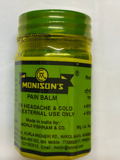 Monisons Pain balm headache 45g