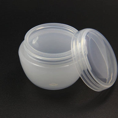 Transparent Plastic Cream Jar with Inner Lid 50ml - 3 Units