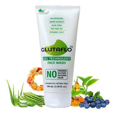 Glutathione, Berry extract, aloevera, teatree, vitamin C and E face wash 60ml