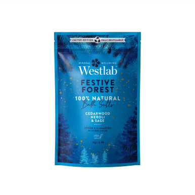 Natural Bath Salt - 1Kg , Westlab Festive Forest-Cedarwood Neroli & Sage