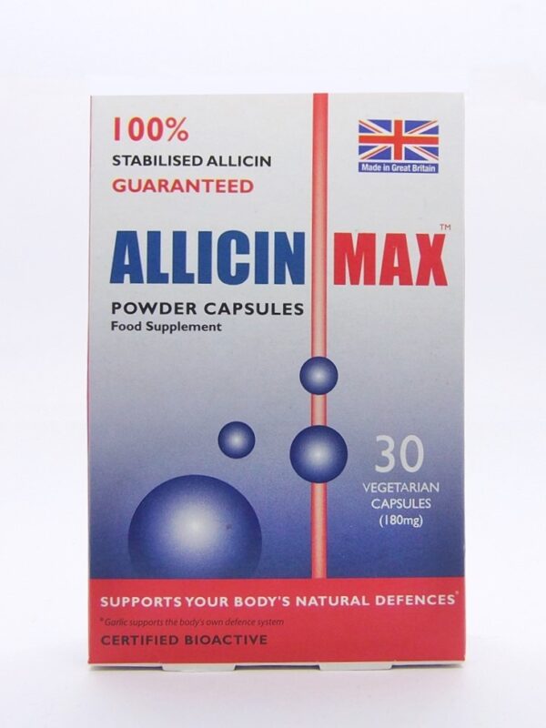 30 Allicin Max powder capsules certified bioactive  from Garlic Extract