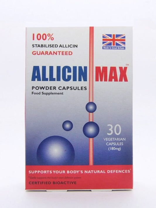 30 Allicin Max powder capsules certified bioactive  from Garlic Extract