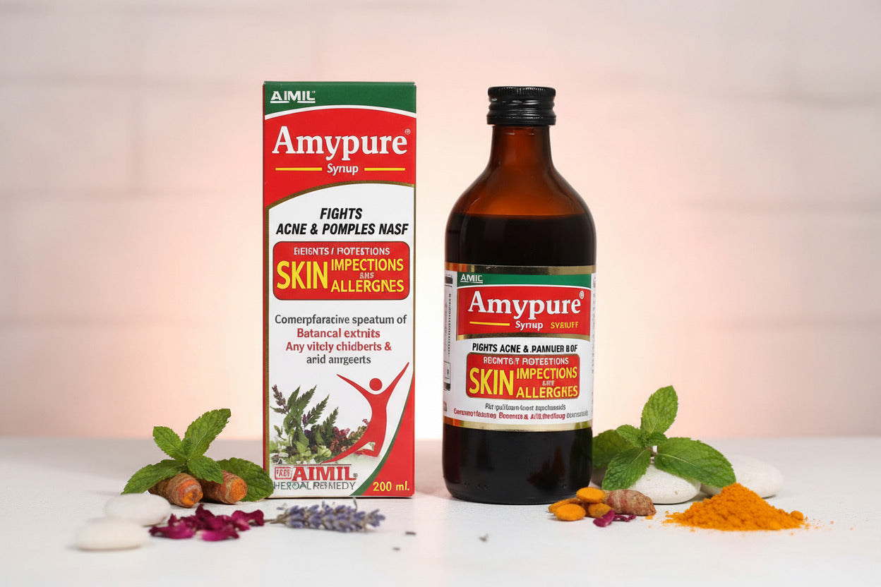 Amypure Syrup is a unique formula for detoxifying impurities of blood