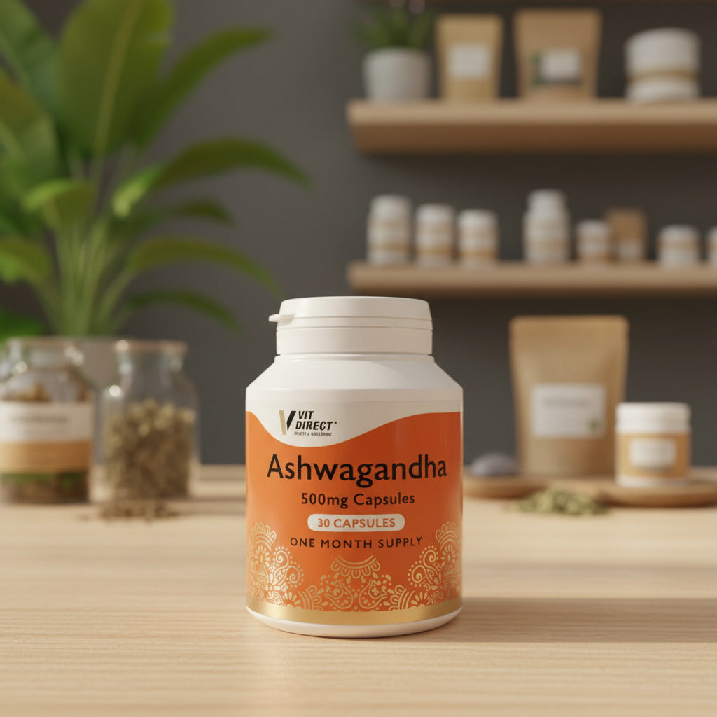 Ashwagandha 500mg 30 Capsules One Month Supply .