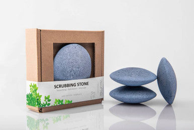 Natural Scrubbing Stone blue 90g natural clay handmade exfoliation massage