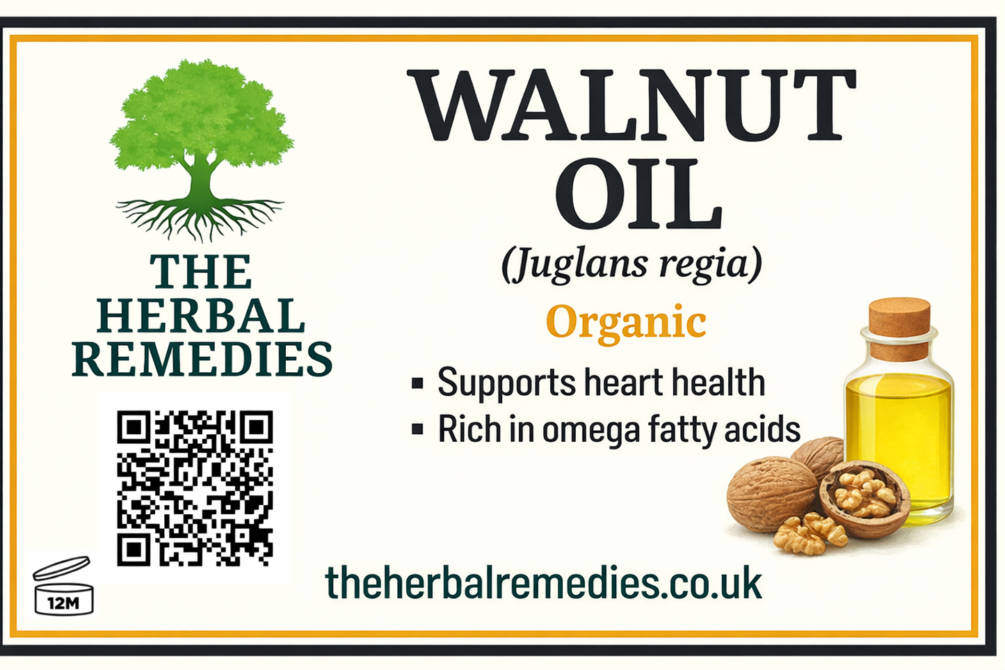 Walnut Oil (Juglans regia) – Organic