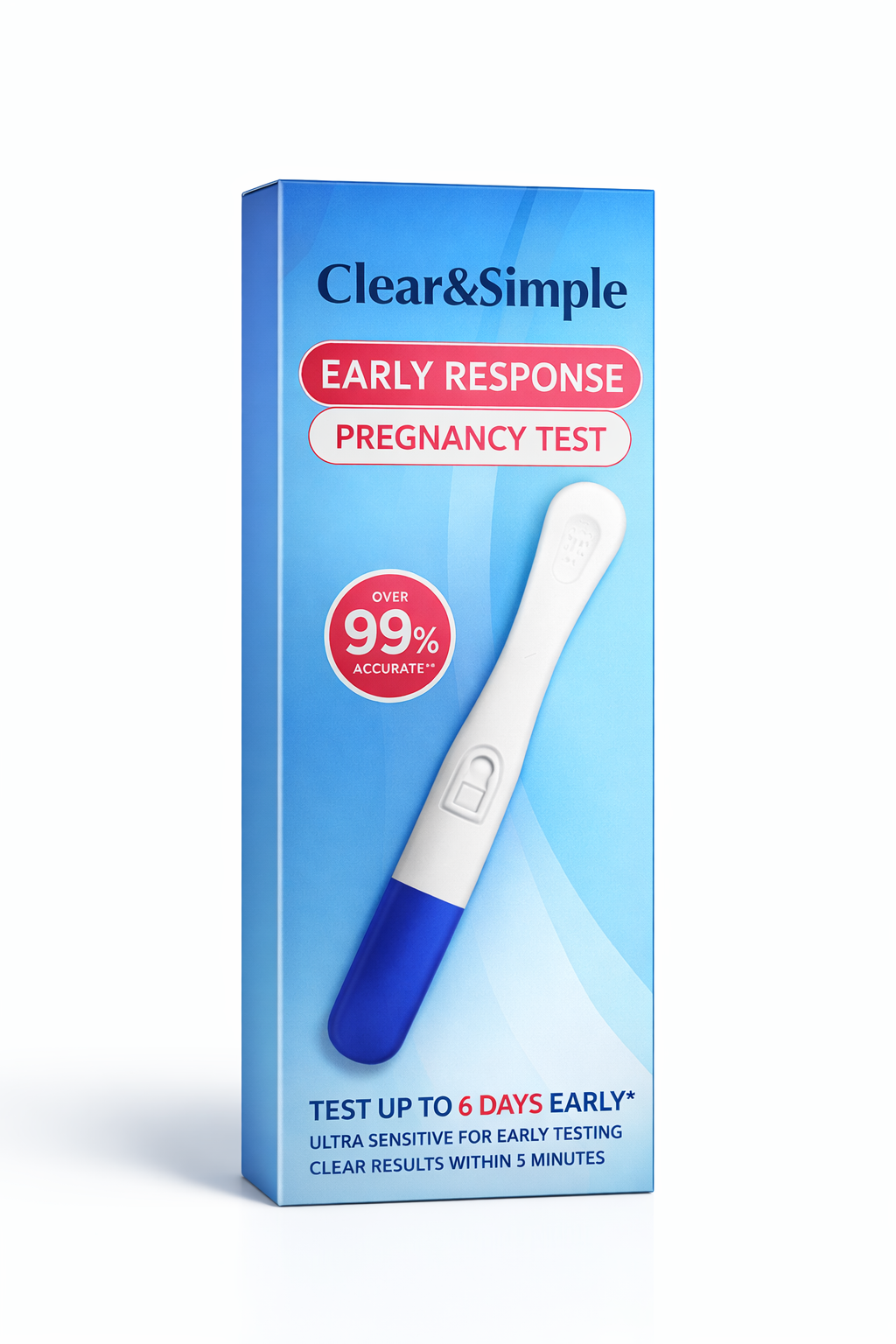 Clear & Simple Early Response Pregnancy Test Kit